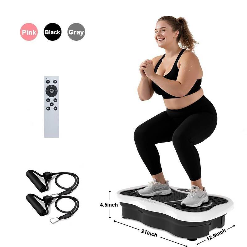 High-Power Vibration Plate Exercise Machine, 300 lbs Weight Capacity, Bluetooth Remote Control, for Home Gym Fitness Equ