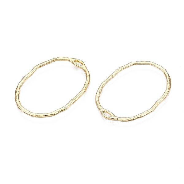 Oval Rack Plating Alloy Pendants