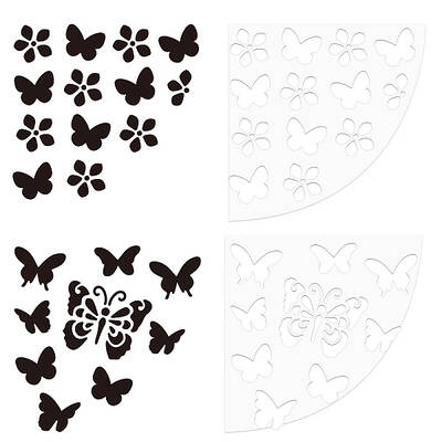 2Pcs 2 Style Custom Acrylic Tie-Dye Template