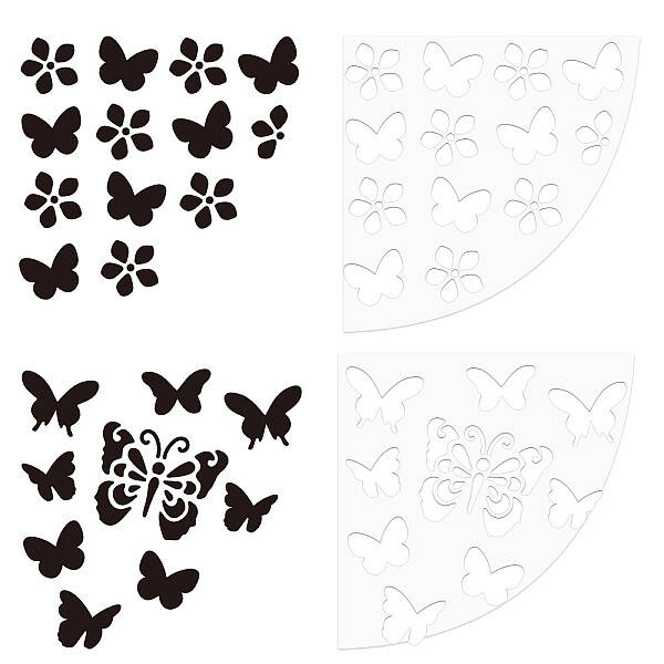 2Pcs 2 Style Custom Acrylic Tie-Dye Template