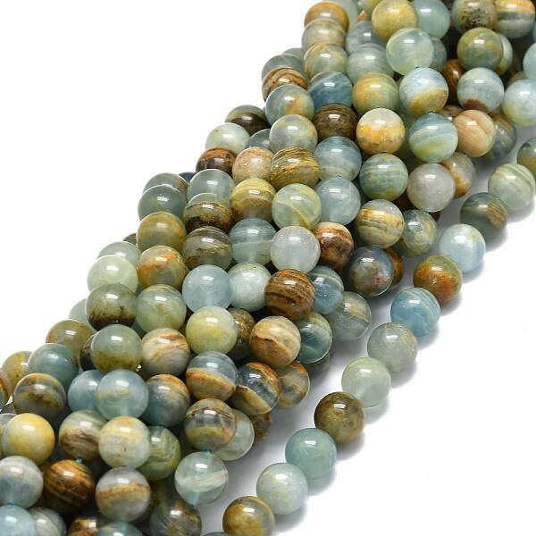 Natural Blue Calcite Beads Strands