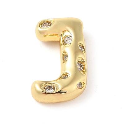 Brass Micro Pave Clear Cubic Zirconia Pendant