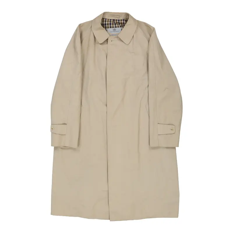Aquascutum Trench Coat - 2XL Beige Cotton Blend