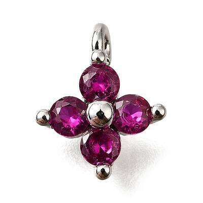 Brass Micro Pave Cubic Zirconia Pendants