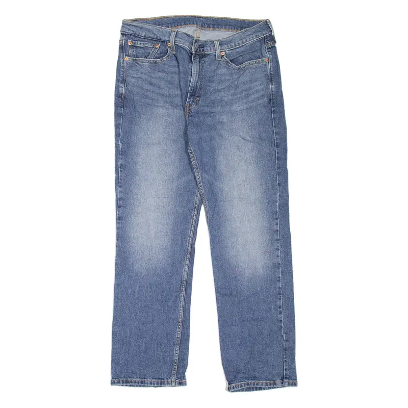 LEVI'S 514 Jeans Mens Blue Slim Straight Stone Wash W33 L30