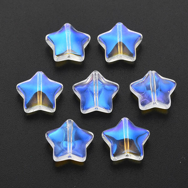 Electroplate Transparent Glass Beads