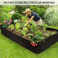 128 Gallon 8-grid Breathable Grow Bag For Vegetables, Flowers And Seedlings, Multi-purpose Planting Container, Breathable And...
