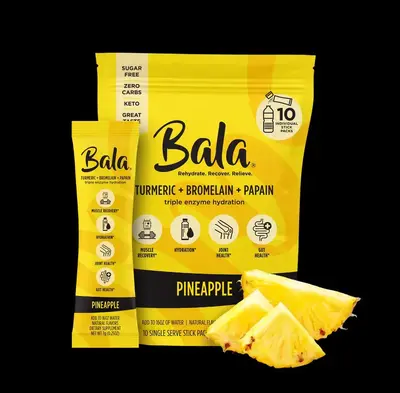 Bala Total Body Wellness Drink Mix || No Sugar || Instant recovery 10-Pack