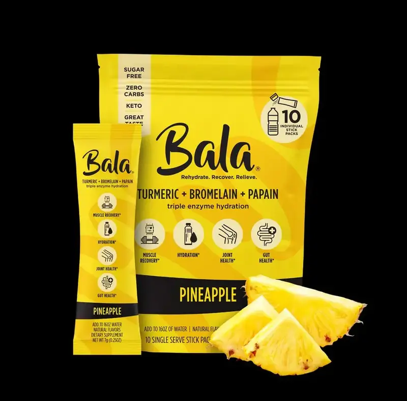 Bala Total Body Wellness Drink Mix || No Sugar || Instant recovery 10-Pack