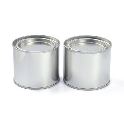 (Defective Closeout Sale: Scratch and Bump)Round Tinplate Box
