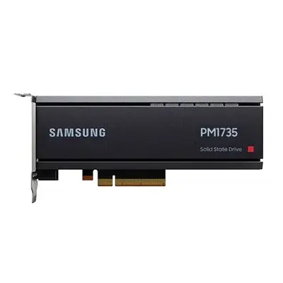 MZPLJ6T4HALA-00007 Samsung Enterprise PM1735 Series 6.4TB Triple-Level Cell PCI-Express 4.0 x8 NVMe Mixed-Use HHHL Solid Stat...