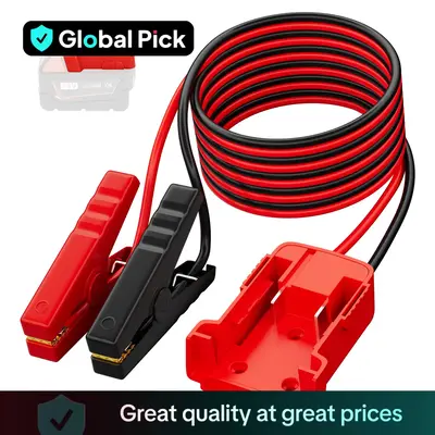 Car Battery Jump Starter Cable for Dewalt & Milwaukee 18V & 20V DCB Battery, 12AWG 5.9ft Length Car Battery Jump Starter Cabl...