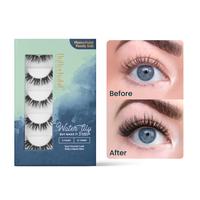FlutterHabit Water Lily, but make it Darker - pack of 5 pre-mapped Eyelash Extensions. Under lash application method