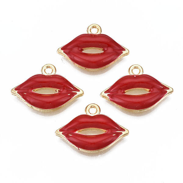 Rack Plating Alloy Enamel Pendants