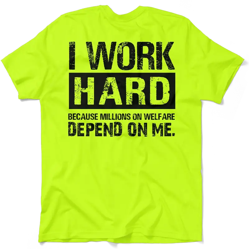 Welfare - Safety Yellow Pocket T-Shirt