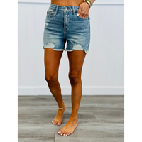Judy Blue Beautiful Destinations Vintage Wash Shorts (Reg. and Plus)