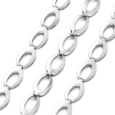 Tarnish Resistant Vacuum Plating 304 Stainless Steel Link Chains