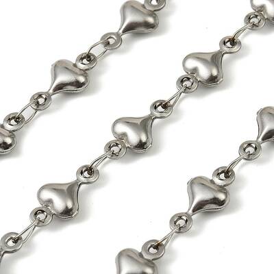 304 Stainless Steel Heart Link Chains