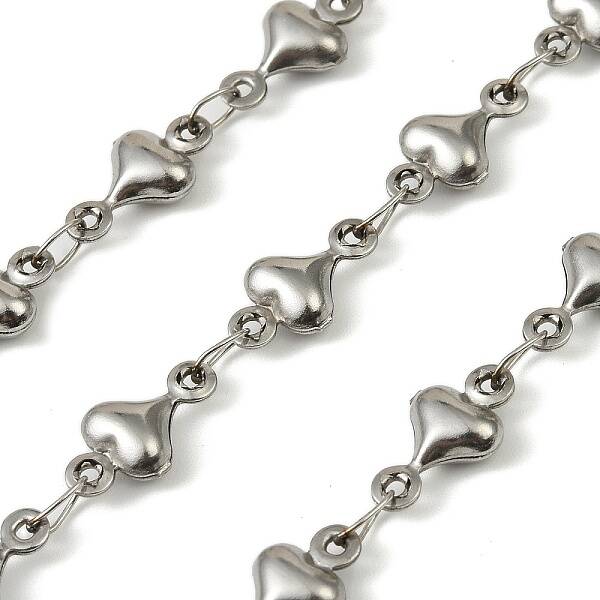 304 Stainless Steel Heart Link Chains