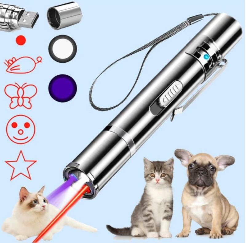 Laser Pointer Pet Toy: Interactive LED Light Long Range for Training & Play