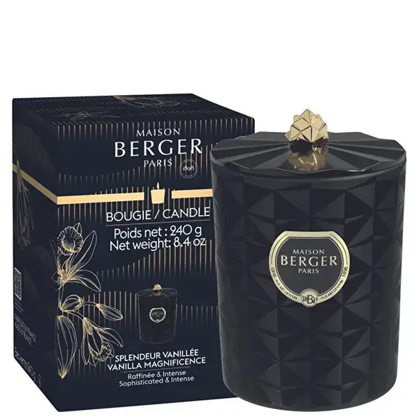 Maison berger paris Scented candle Kali Black Magnificent vanilla Magnificence 240 g