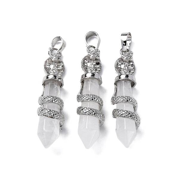 Natural Quartz Crystal Pendants