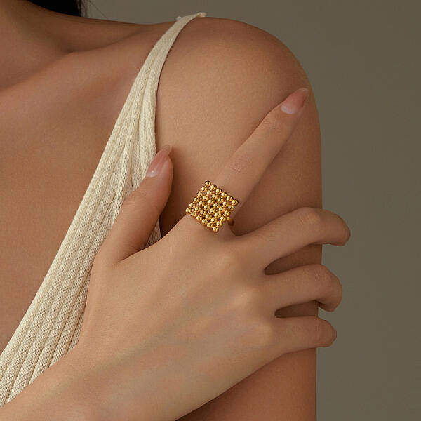 304 Stainless Steel Open Cuff Rings for Women