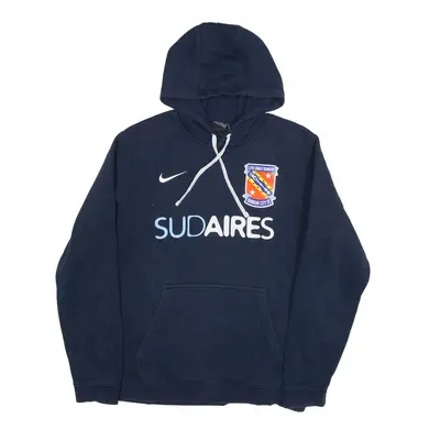 NIKE Bangor City FC Hoodie Blue Pullover Mens M