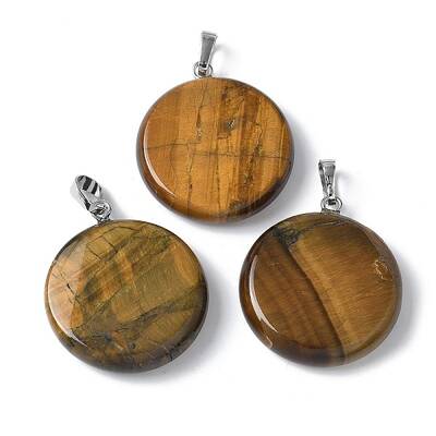 Natural Tiger Eye Pendants