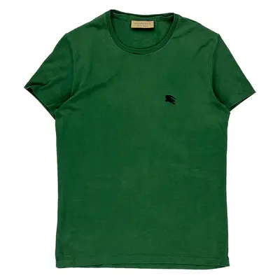 Burberry T-Shirt - Small Green Cotton