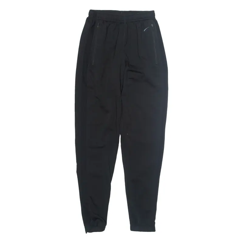 NIKE DRI FIT Mens Track Pants Black Tapered S W12 L29