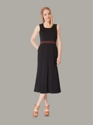 ACACIA | Jersey Mermaid Midi Dress | Colour: BLACK | Size: L