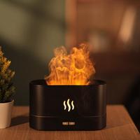 Portable Simulated Flame Air Aroma Diffuser, 7 Flame Colors Noiseless Essential Oil Diffuser with Auto-off Protection, Usb Po...