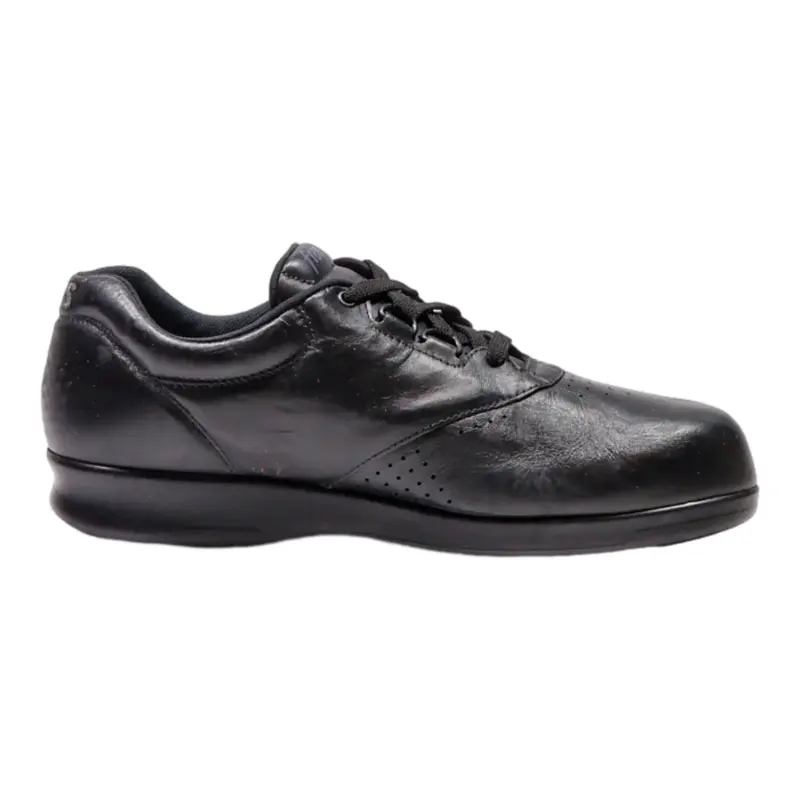 SAS Sneaker Trainers Black Leather Mens UK 7