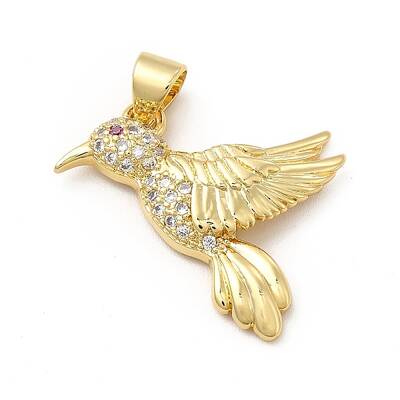 Rack Plating Brass Micro Pave Cubic Zirconia Pendants