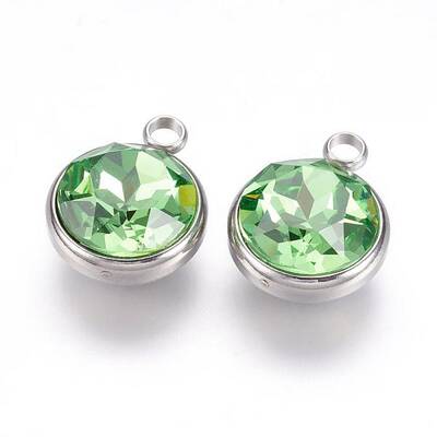 K9 Glass Rhinestone Pendants