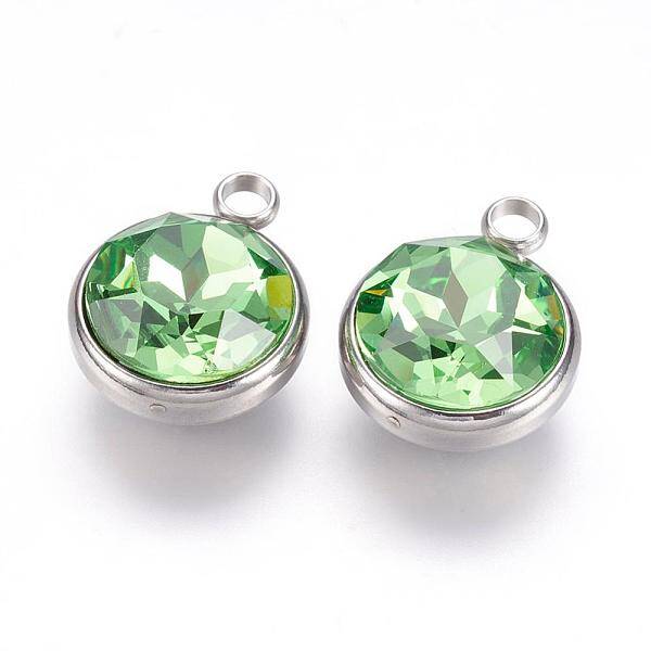 K9 Glass Rhinestone Pendants