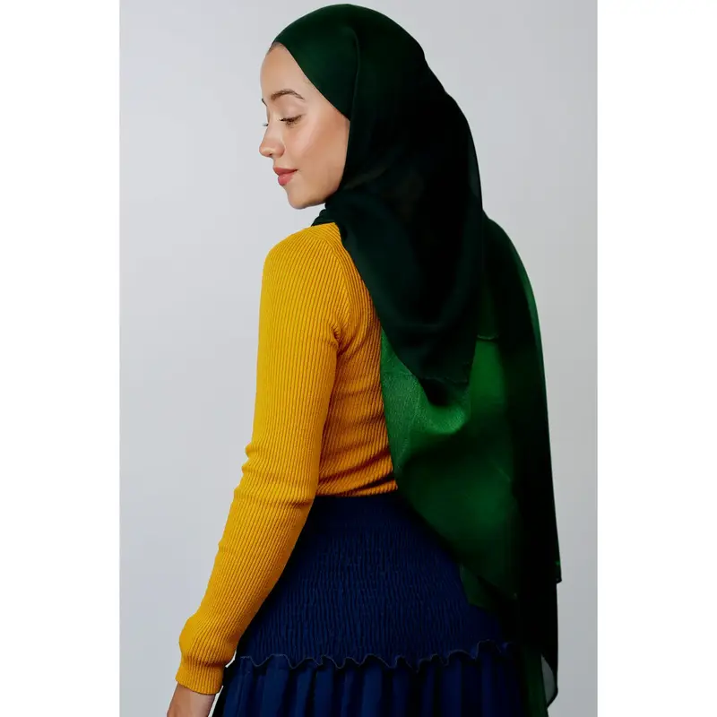 ALAURS Jade Haze Print Modal Hijab - Stylish and Elegant Design for Women