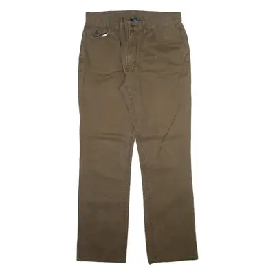 POLO RALPH LAUREN Mens Trousers Brown Regular Straight W34 L32