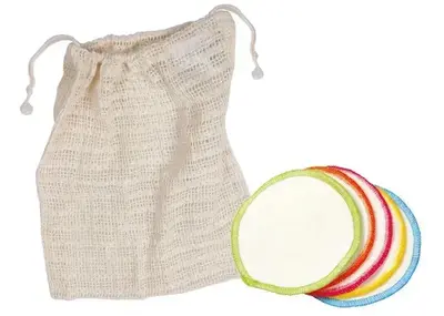 10 Organic Make Up Remover Wipes & Wash Bag | Size: One Size