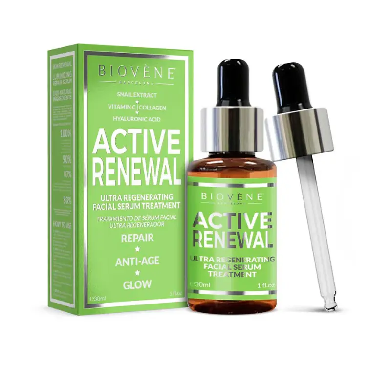 Biovene Active Renewal Facial Serum Treatment Ultra Regenerating 30ml