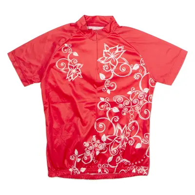 CRANE Cycling Womens Jersey Red 1/4 Zip M
