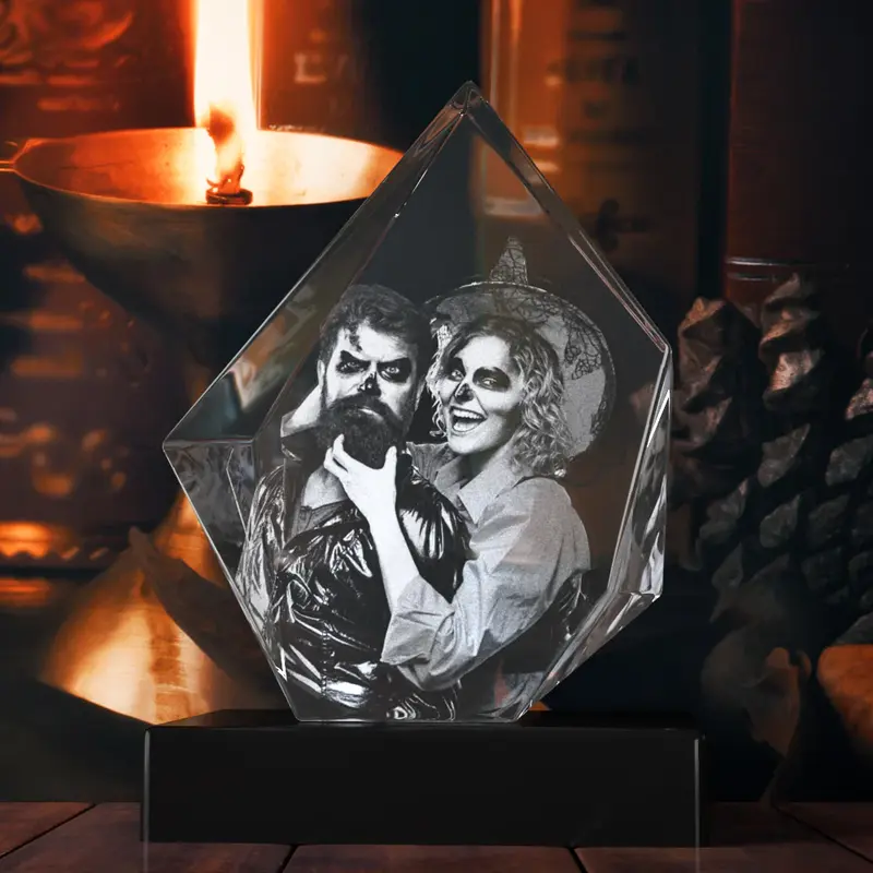 3D Halloween Crystal - Hexagon-Standard / Small