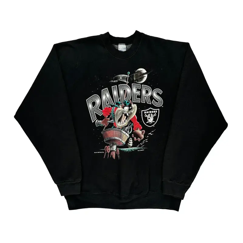 Made In Usa Las Vegas Raiders Salem Nfl Sweatshirt - XL Black Cotton Blend | Size: x-large