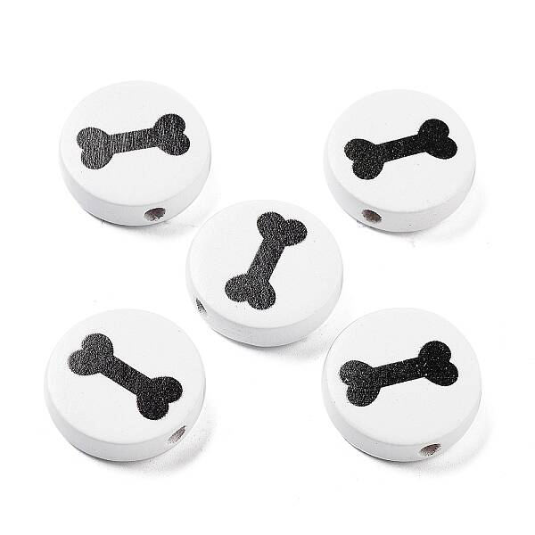 Dog Theme Wood Beads