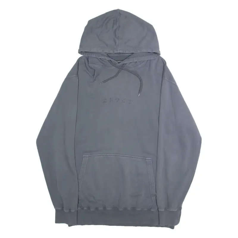 EDWIN Mens Grey Hoodie L