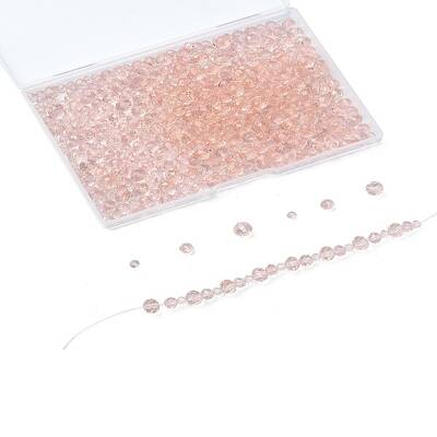 3 Styles Electroplate Glass Beads