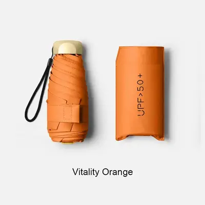 Portable Foldable Umbrella, 1 Count Lightweight Waterproof Umbrella, Rain & Sun Dual Use Umbrella for Outdoor Travel, Camping...