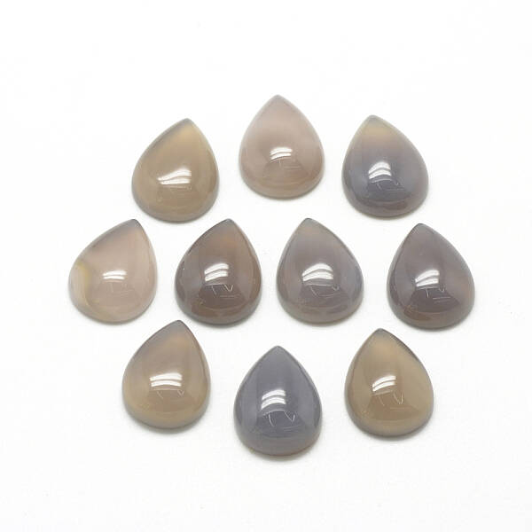 Natural Grey Agate Cabochons
