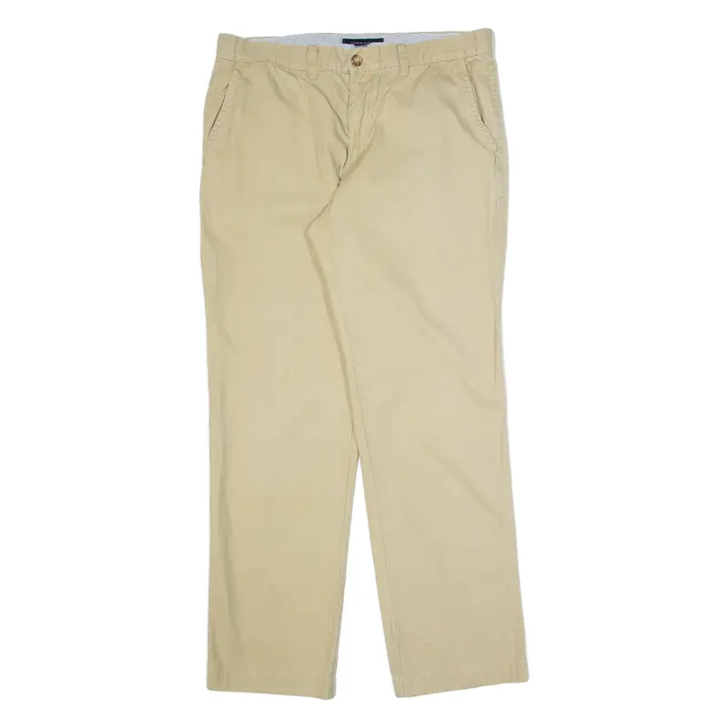 TOMMY HILFIGER Chino Mens Trousers Beige Regular Straight W34 L32